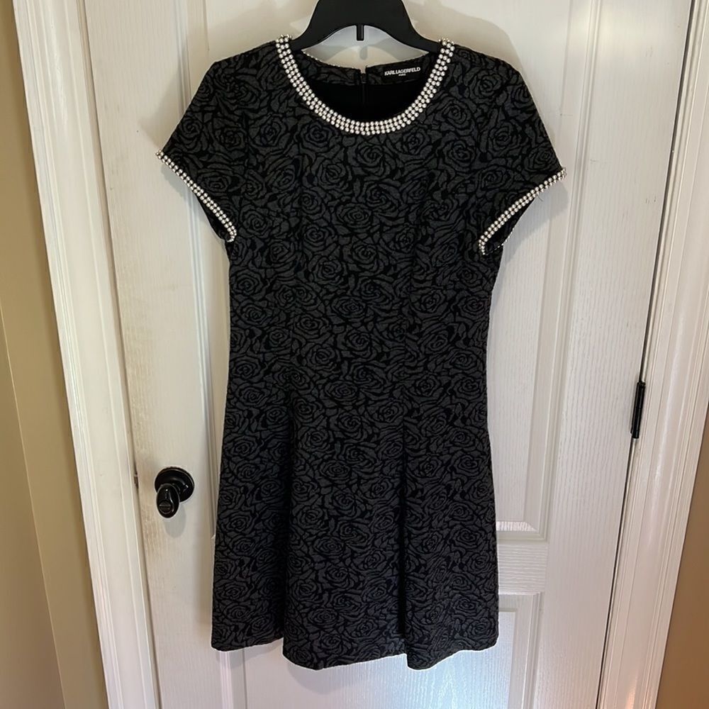 Beautiful floral and pearl detail dress